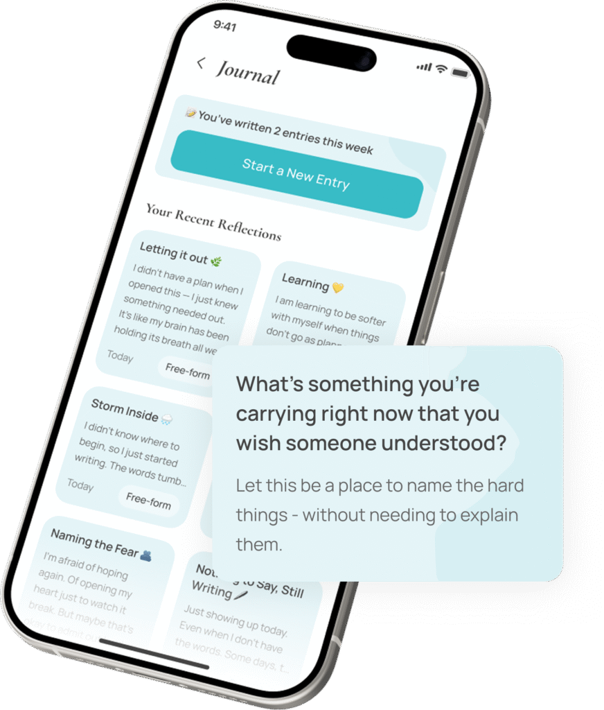 fertility emotional support app journaling